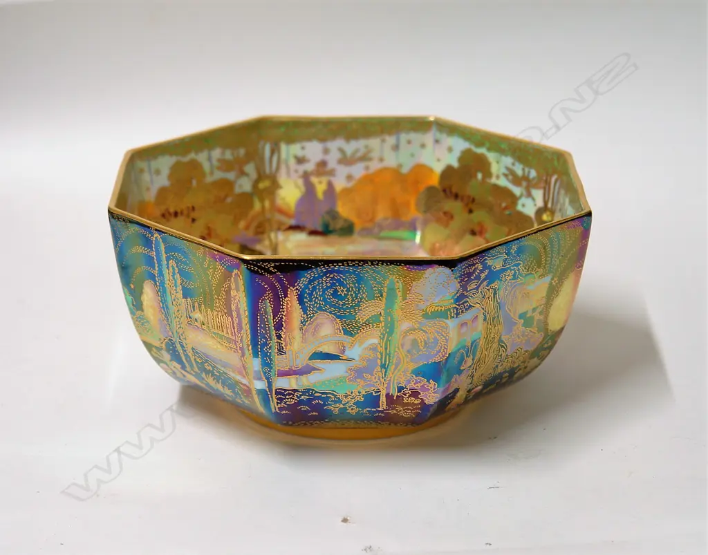 A commemorative Wedgwood Fairyland Lustre 'Woodland Bridge' bowl Image 1++
