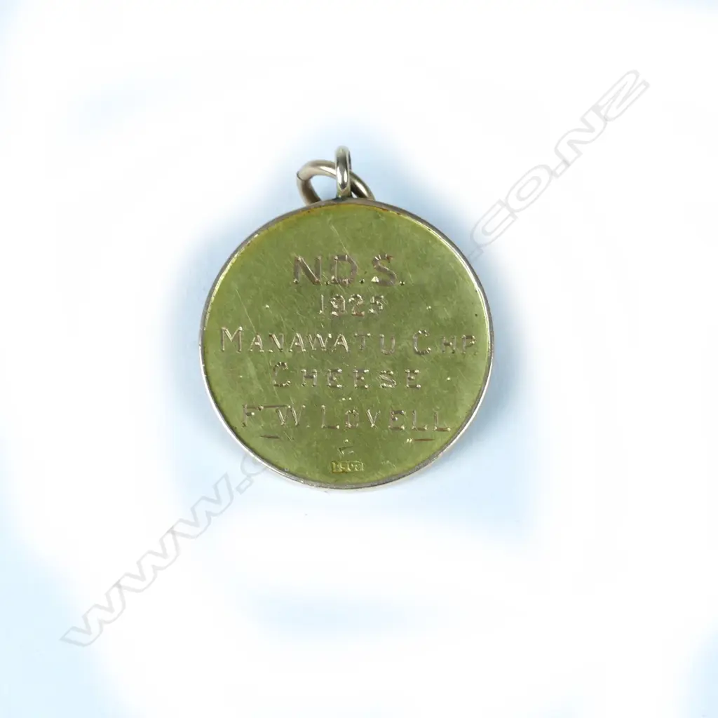 A 15ct. gold Manawatu & West Coast A&P Association prize medallion Image 1++