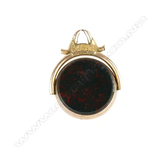 A 9ct rose gold fob seal