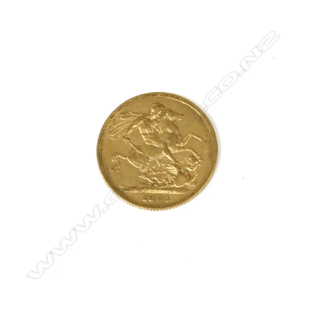 An 1884 gold full sovereign Image 1++