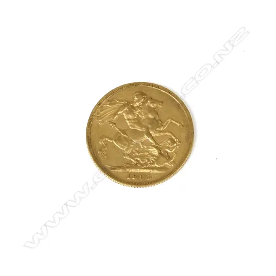 An 1884 gold full sovereign