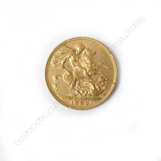 A 1906 gold full sovereign