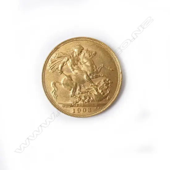 A 1903 gold full sovereign