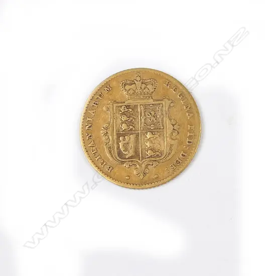 An 1846 gold half sovereign