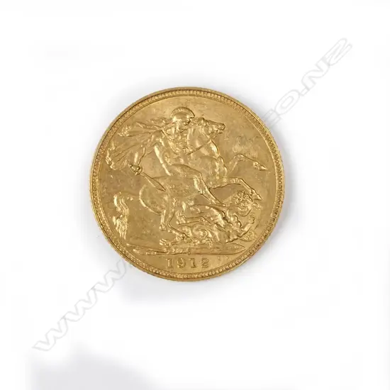 A 1912 gold full sovereign