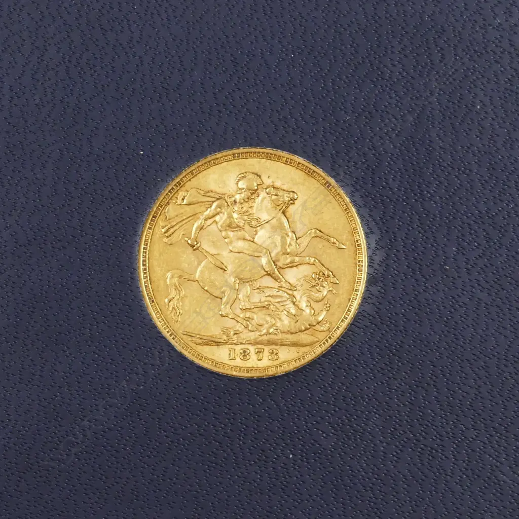 An 1873 gold full sovereign Image 1++