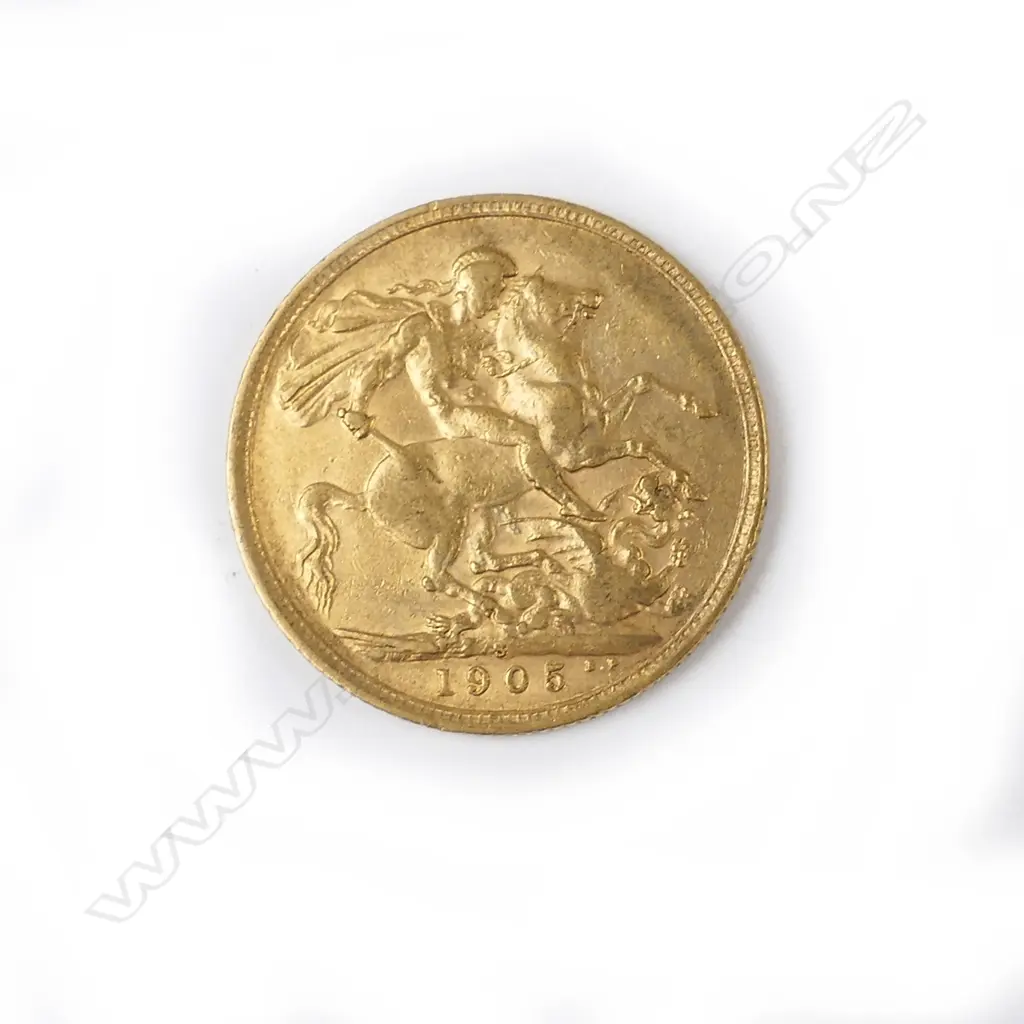 A 1905 gold full sovereign Image 1++