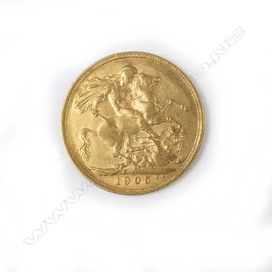 A 1905 gold full sovereign