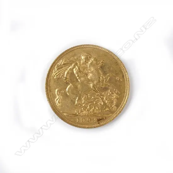 A 1904 gold full sovereign
