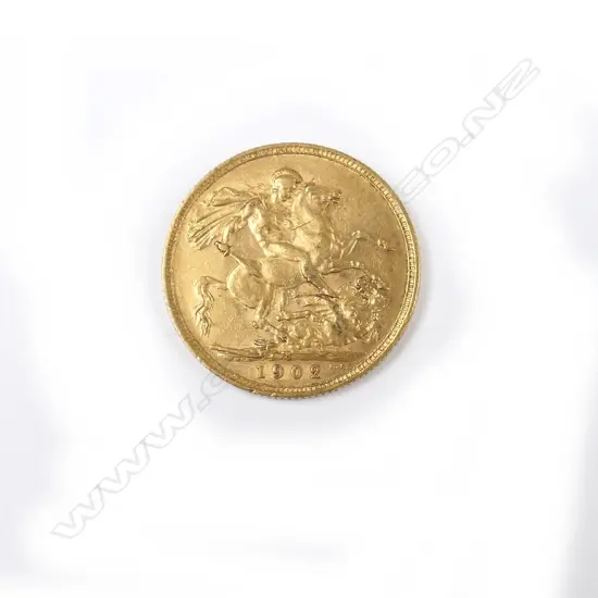 A 1902 gold full sovereign