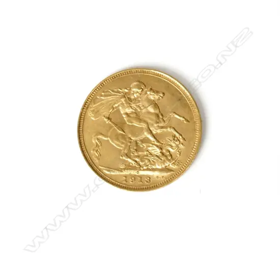 A 1913 gold full sovereign