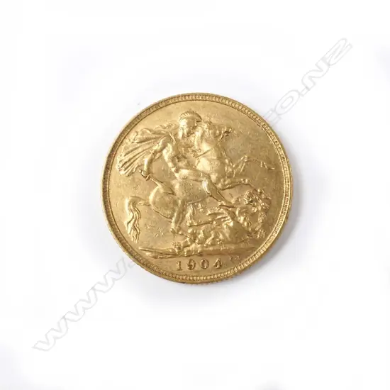 A 1904 gold full sovereign