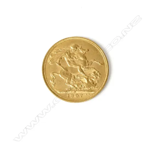 A 1907 gold full sovereign