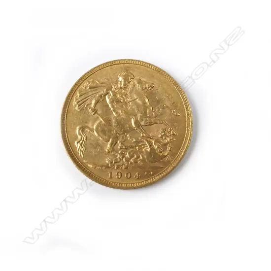 A 1904 gold full sovereign