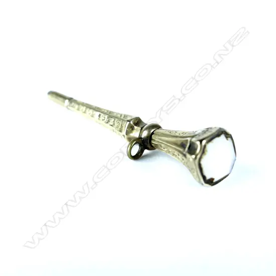 A Victorian gilt watch key fob seal