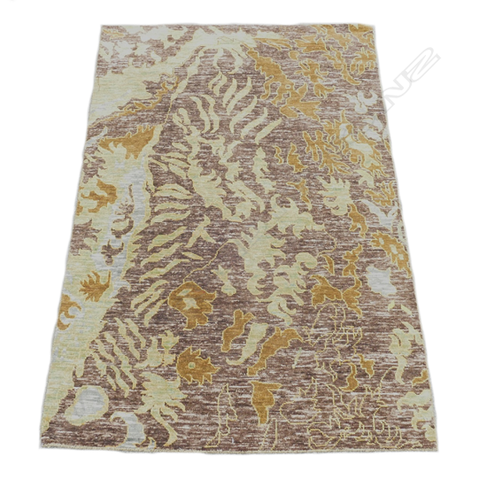 An Indian hand knotted Malviya carpet