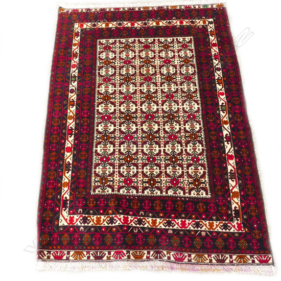 A hand knotted Balouch rug