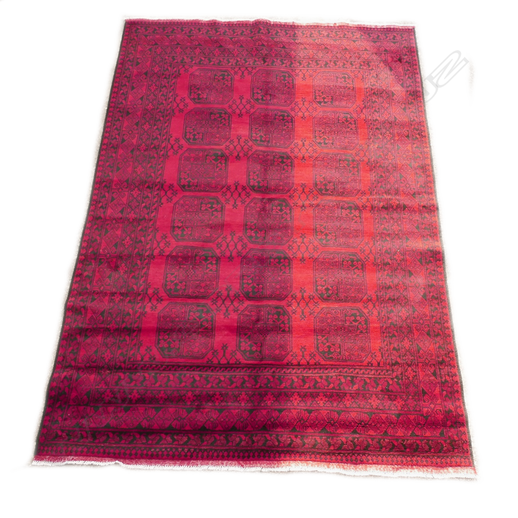 An Afghan 'Elephant's Foot' pattern hand knotted carpet Image 1++