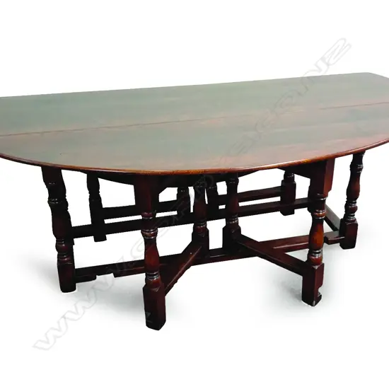 A Sefton Powrie oak Irish wake' table