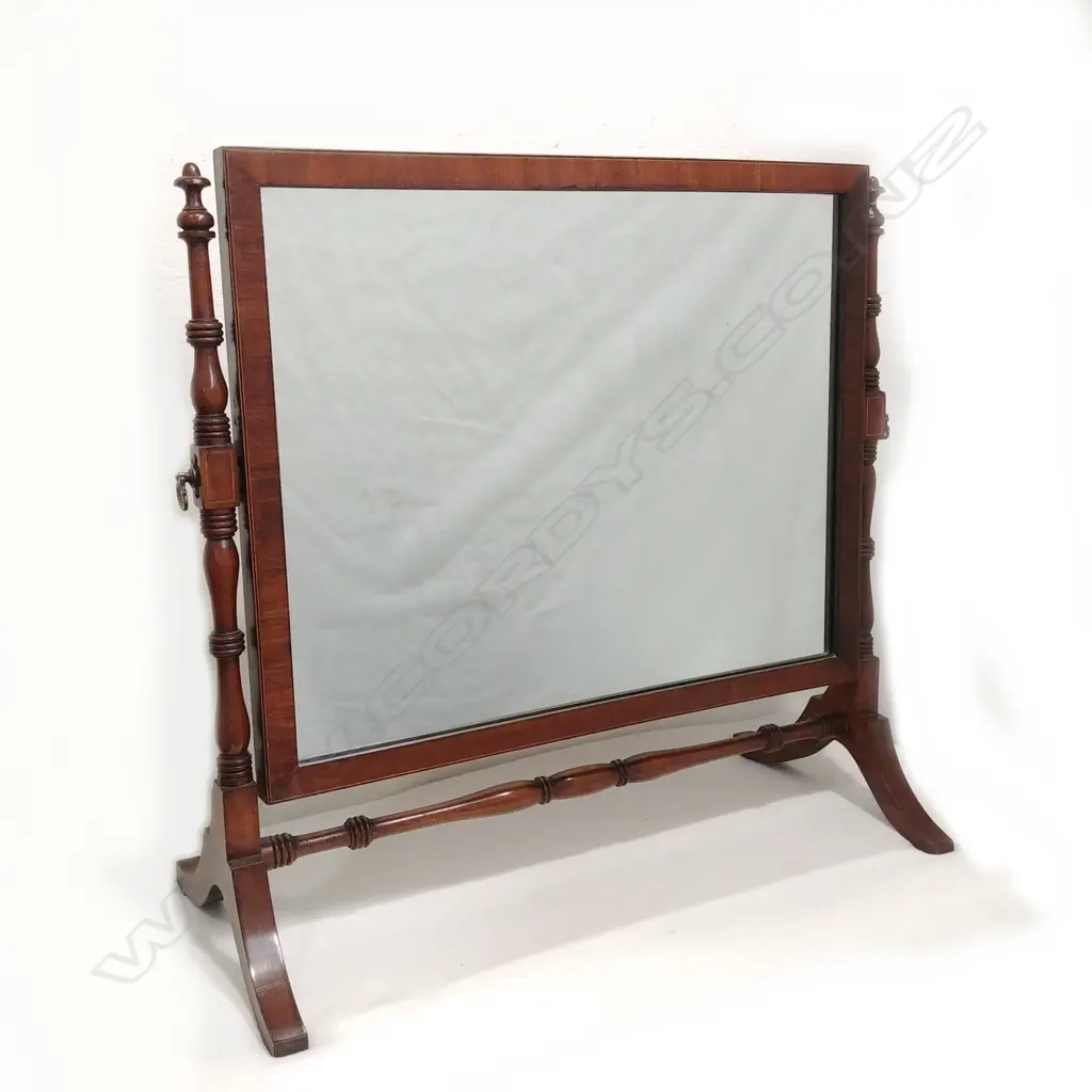 A Regency mahogany toilet mirror Image 1++