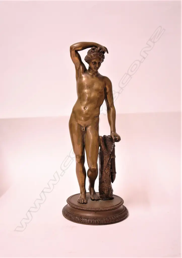 A 19thC bronze of Hermaphroditus Image 1++