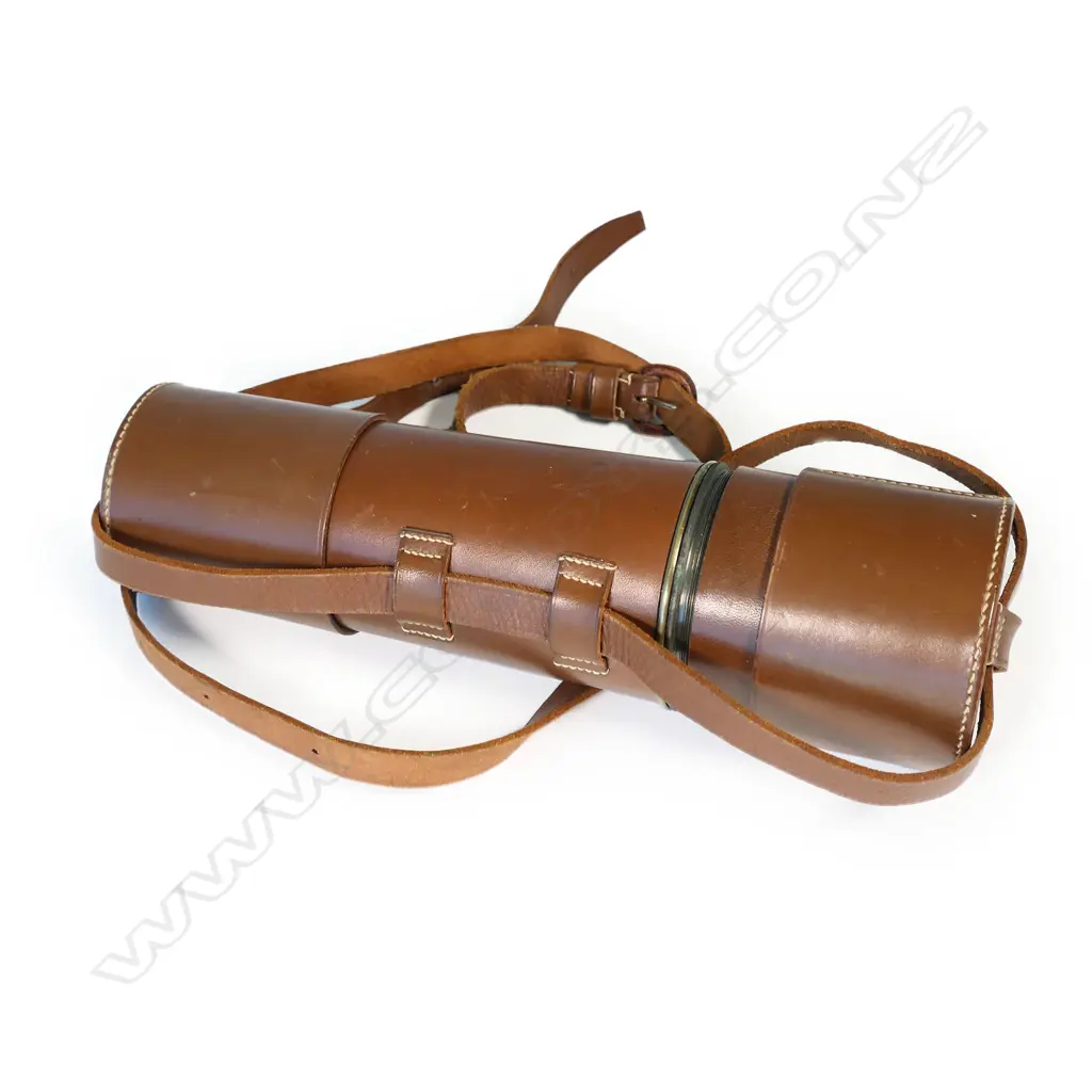 A leather cased five drawer telescope, Image 1++