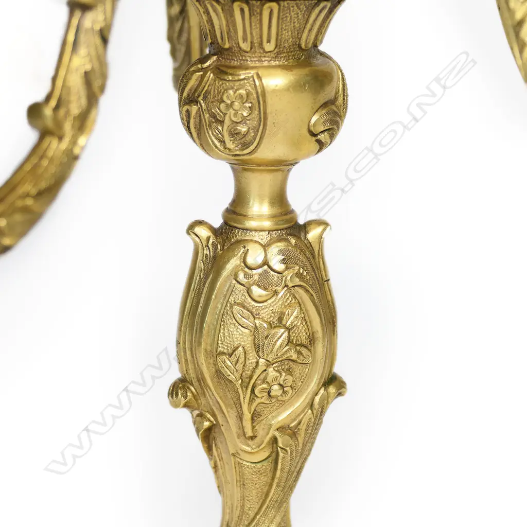 An old French ormolu (gilt bronze) table candelabra, Image 1++
