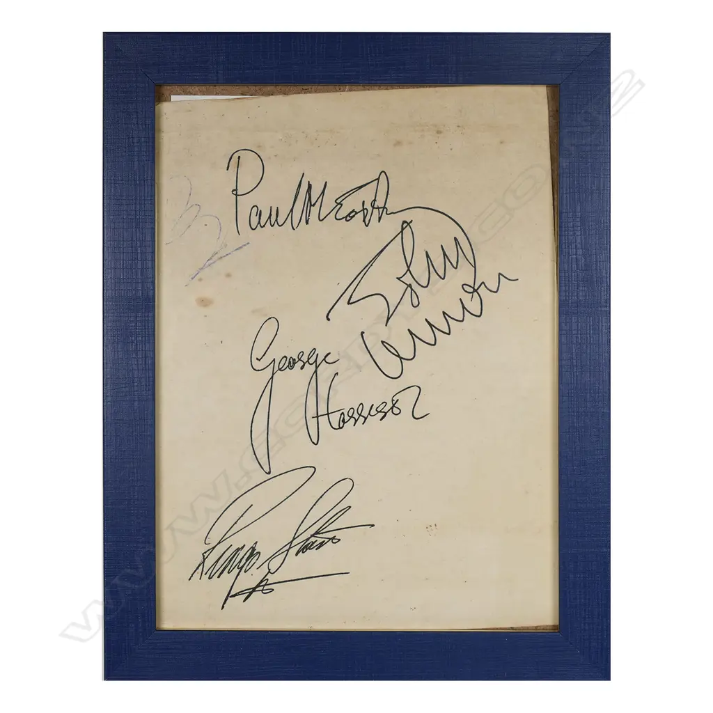 The Beatles set of four original signatures, Image 1++