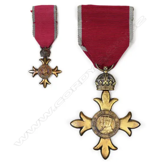 The Most Excellent Order of the British Empire awarded to Alderman Harold E Fern,