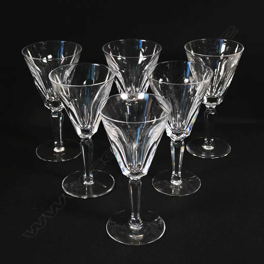 Six Waterford wine glasses, Image 1++