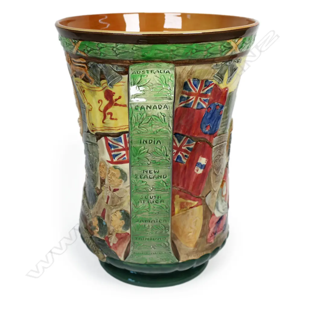 A Royal Doulton George IV and Elizabeth 1937 coronation loving cup, Image 1++