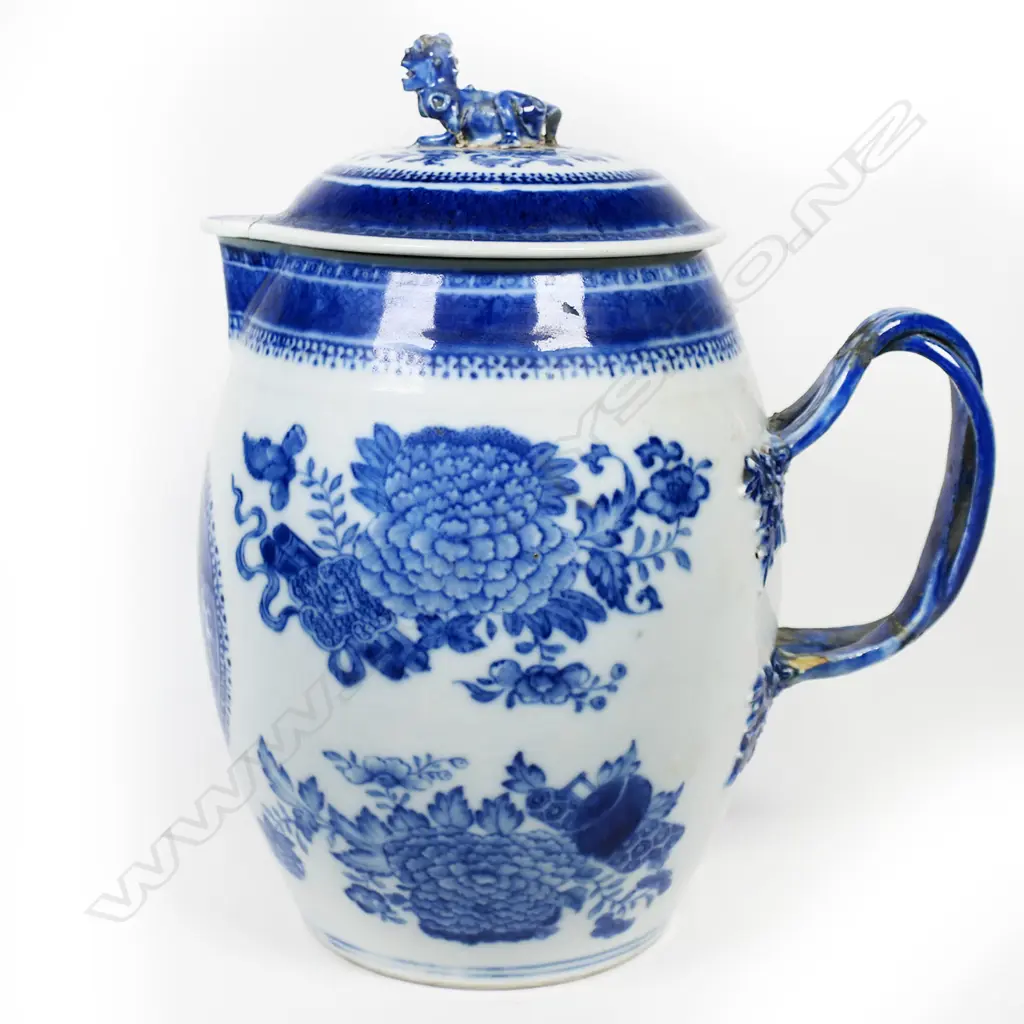 A c1800 Chinese export Fitzhugh cider jug, Image 1++