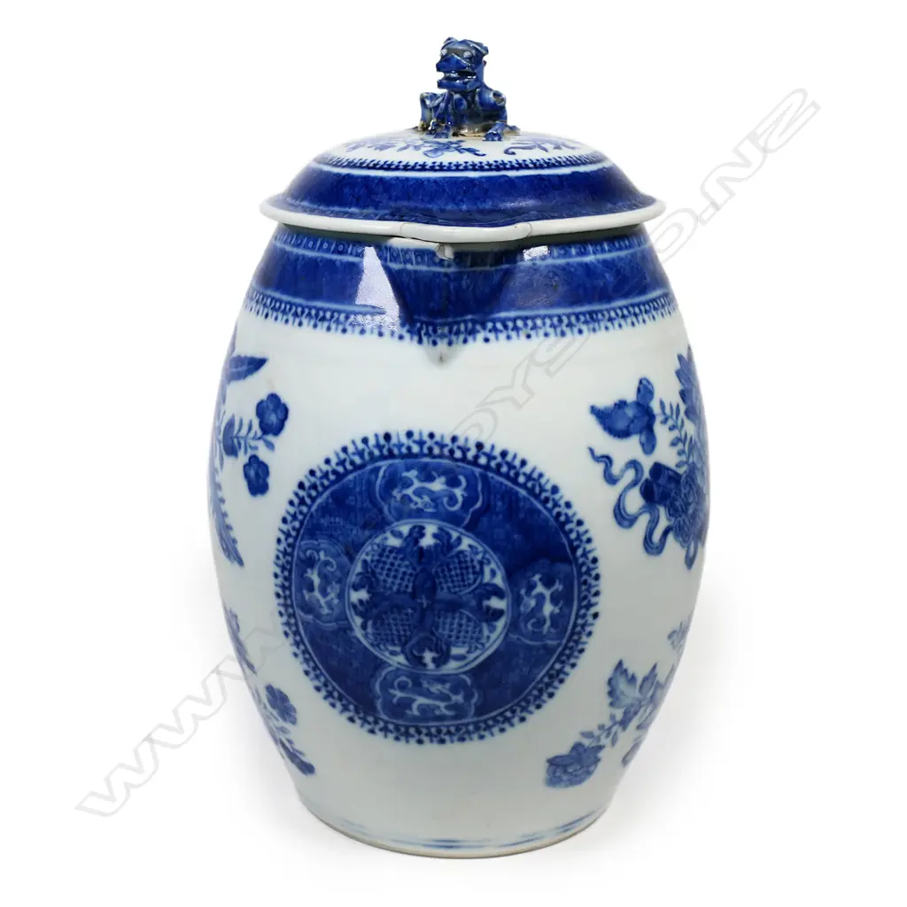 A c1800 Chinese export Fitzhugh cider jug, Image 1++