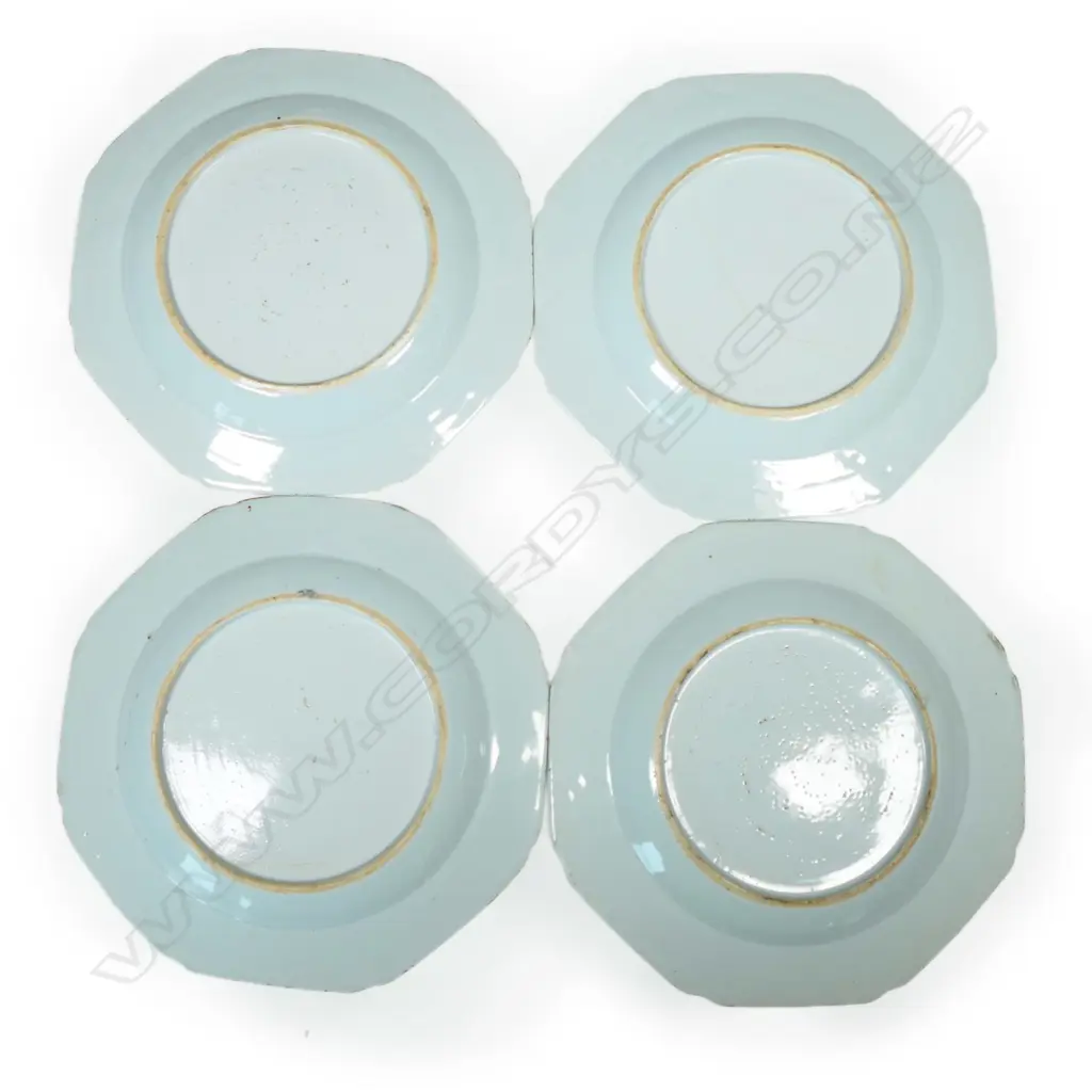A set of four 18th/19thC Chinese export plates, Image 1++