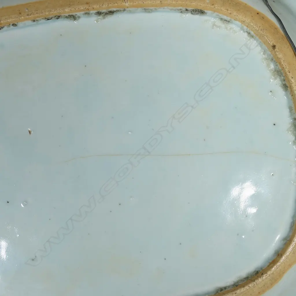 An 18th/19thC Chinese export blue and white ashette, Image 1++