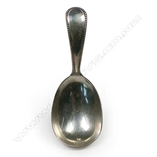 A Victorian silver caddy spoon,