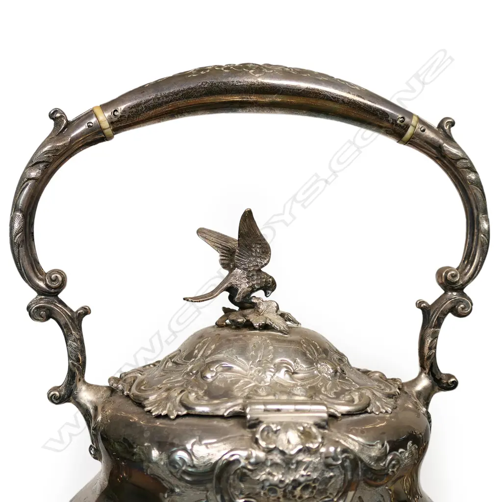 Four piece sterling silver tea service, Image 1++