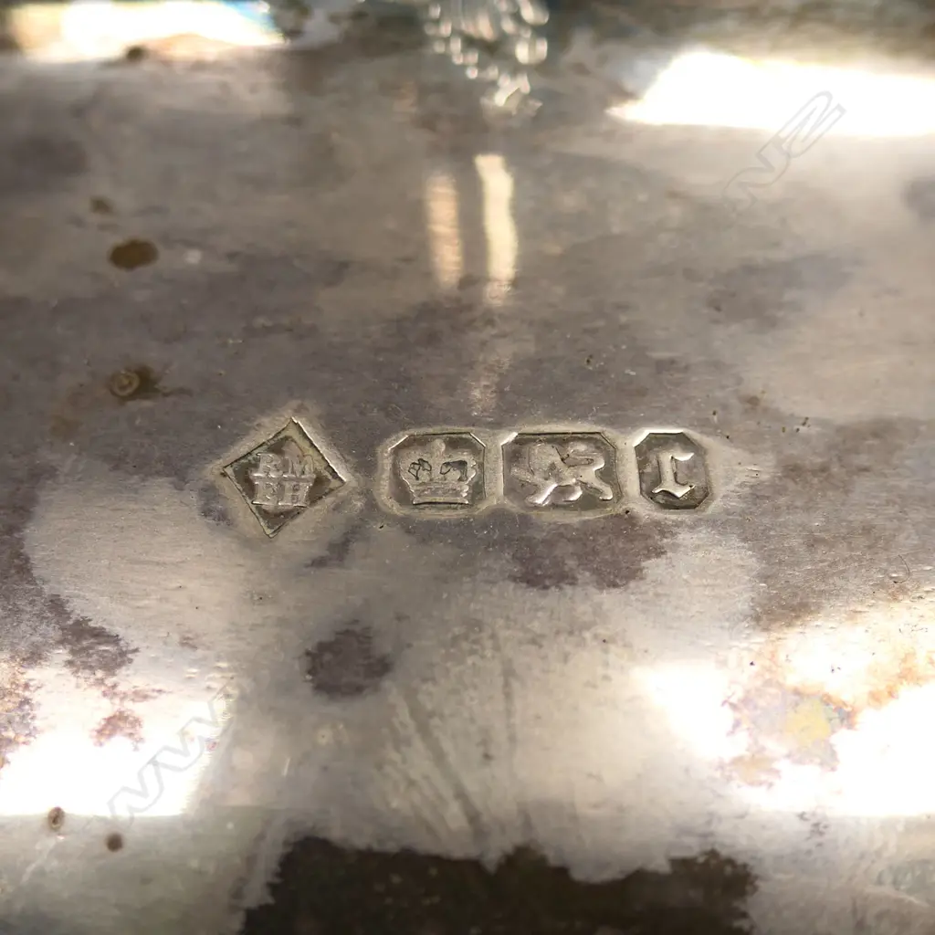 Four piece sterling silver tea service, Image 1++