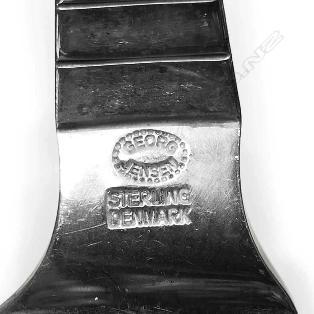 A 1984 Georg Jensen sterling silver six place cutlery set, Image 1++