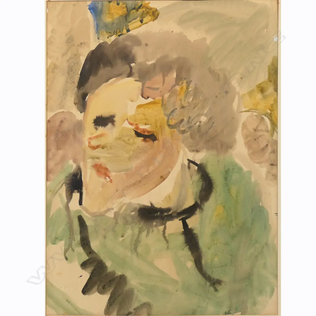 Sir Tosswill Mountford Woollaston (1910-98) Unnamed Portrait Image 1++
