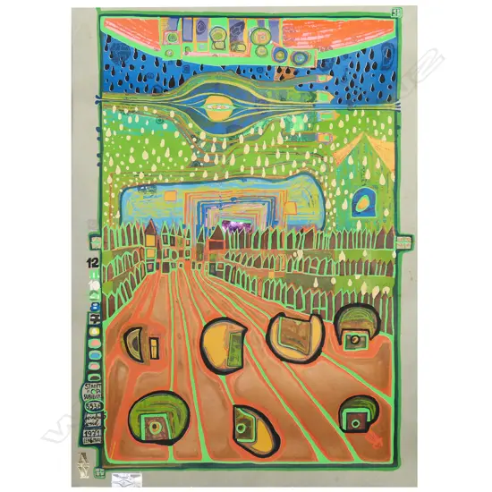 Friedensreich Hundertwasser (1928-2000), 'Street for Survivors',