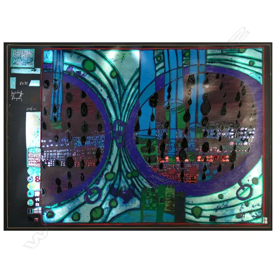 Friedensreich Hundertwasser (1928-2000), 'A Rainy Day on The Regentag',