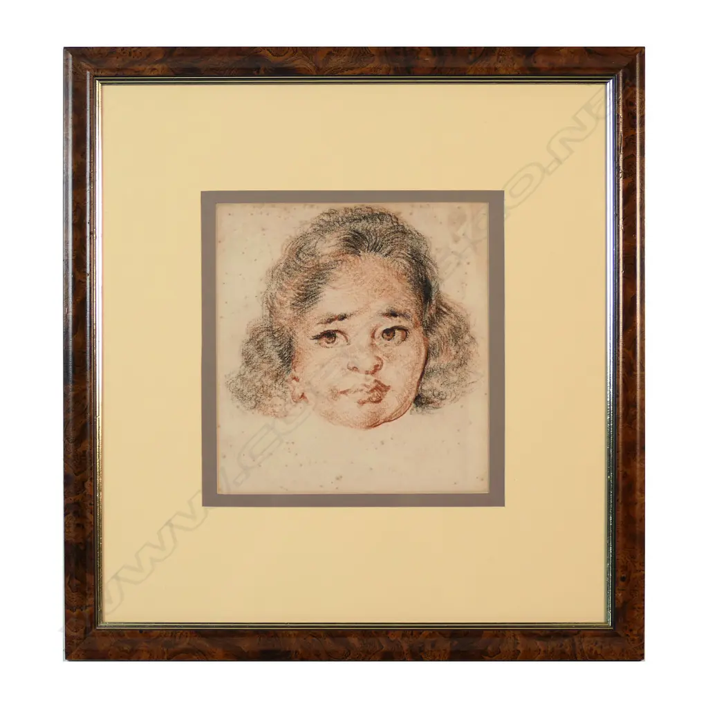 Harry Linley Richardson, R.B.A. (1878-1947), portrait of a Māori girl, Image 1++