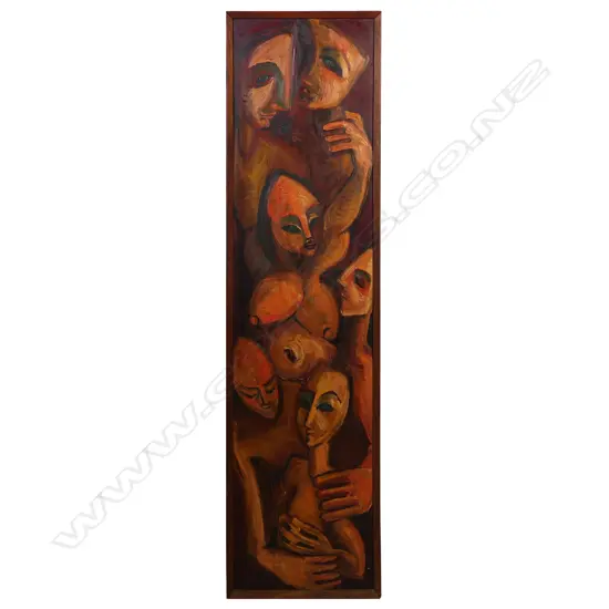 Artist unknown untitled Māori figural study,