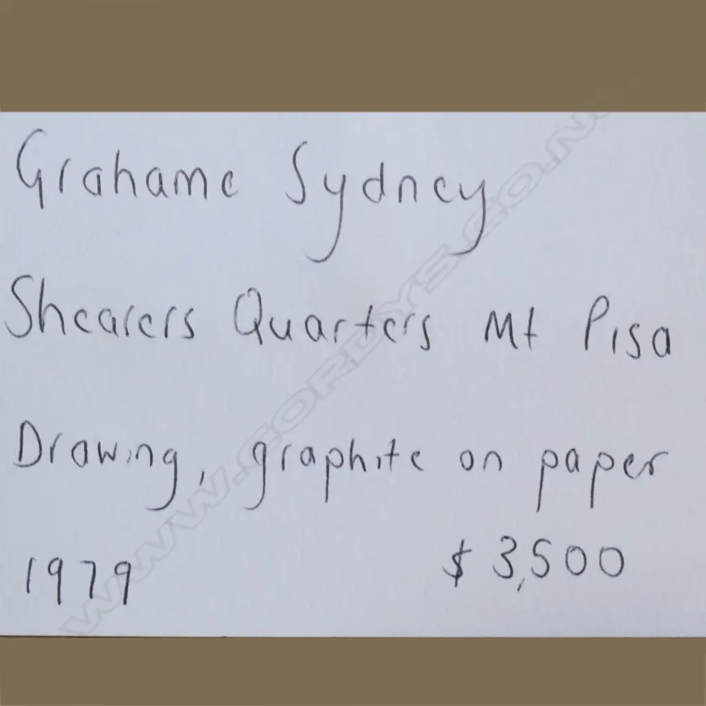 Sir Grahame Sydney (b.1948) Shearer's Quarter's, Mt. Pisa, Image 1++