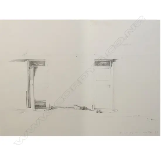 Sir Grahame Sydney (b.1948) Shearer's Quarter's, Mt. Pisa,