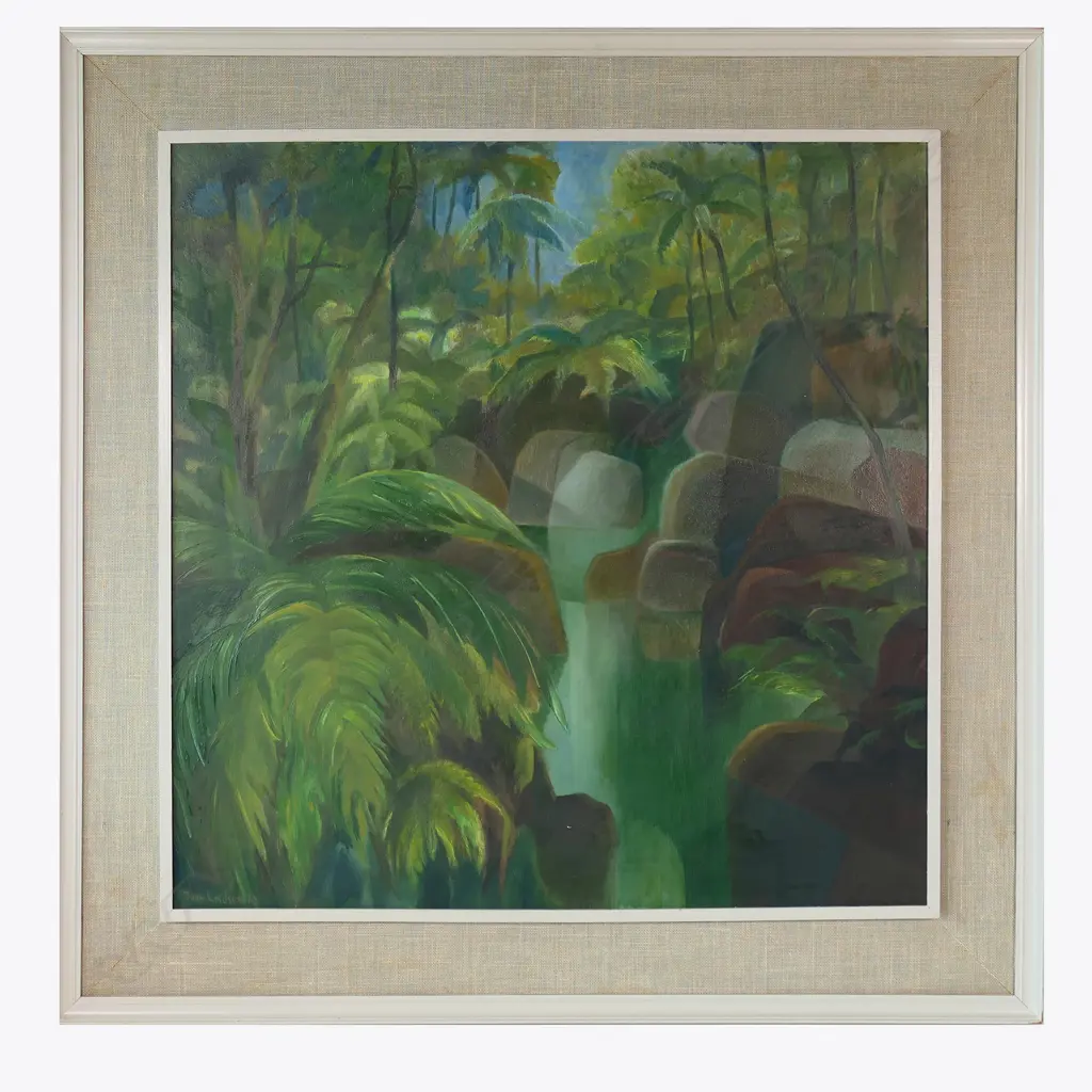 Joan Lindsey (NZ 1926-) 'Green Mood', Image 1++