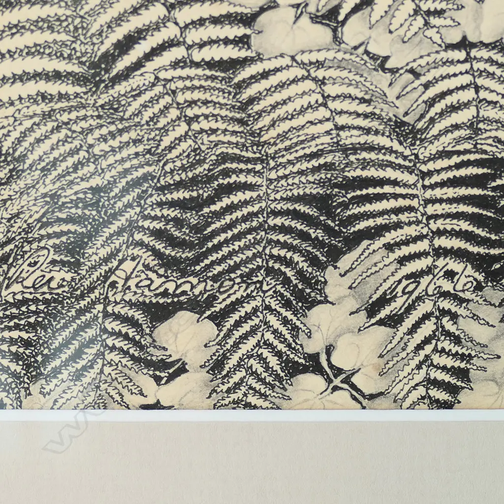 Rei Hamon (1921-) untitled bluff and bush scene, Image 1++