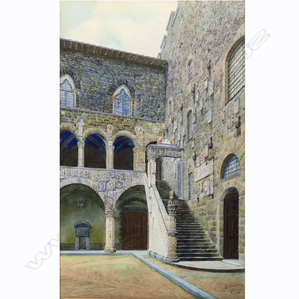 A. Schwicker (19thc) 'Firenze', Image 1++