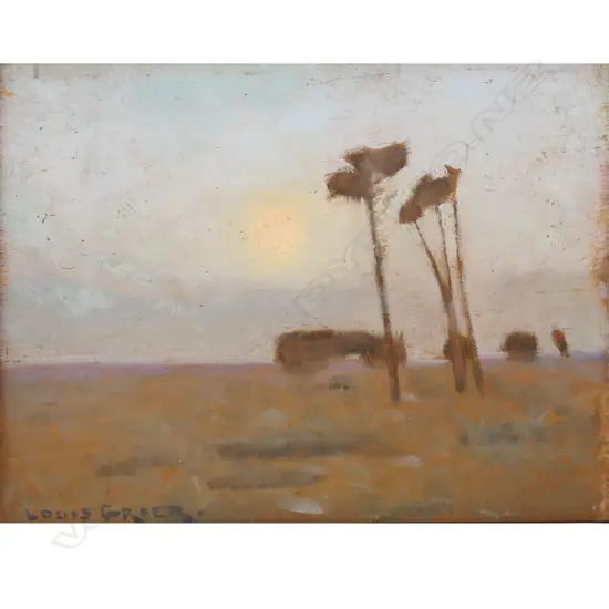 Louis Monro Grier (Aus 1864-1920) Trees in a landscape,